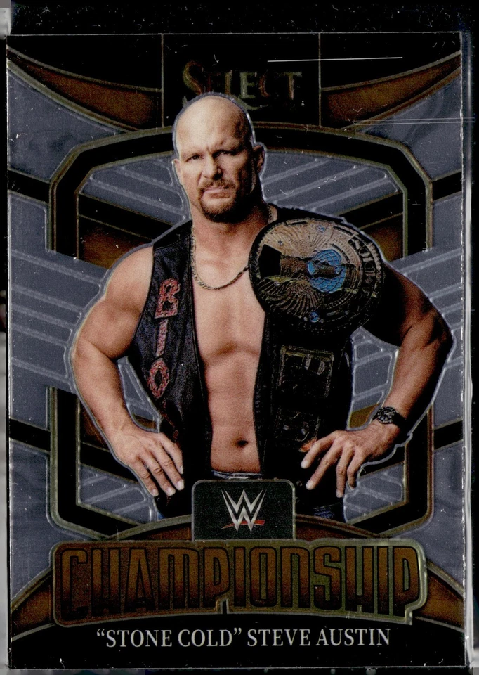 2022 Panini Select WWE Championship #5 Stone Cold Steve Austin - Image 1 of 2