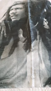 Rare Bob Marley Silky Rayon Scarf Made in Italy 1993 29" x 41" - Bild 1 von 4