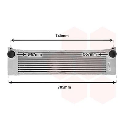 Van Wezel Ladeluftkühler für Mercedes Viano Vito - Bild 1 von 4