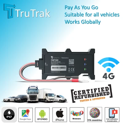 TruTrak FMT300 Tracker GPS Vehicle Tracking device - Pay as You Go - Refurbished - Image 1 of 4