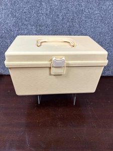 Vintage ~ Wil-Hold Wilson Creme Nähkästchen abnehmbare Begriffe Tablett ~ 9" - Bild 1 von 6