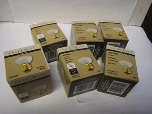 6 X  40R14FL  E12 Medium Base 130V Indoor Reflector Frosted Flood Bulbs #4060 - Picture 1 of 6