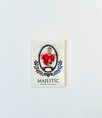 2024 Futera Unique Nostalgia Dusan Vlahovic Majestic Game-Worn Patch /10 - Image 1 of 3