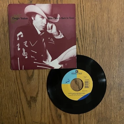 DWIGHT YOAKAM - SANTA CLAUSE IS BACK IN TOWN, REPRISE 7-28156, 45, W/ PS, MINT - Image 1 of 4