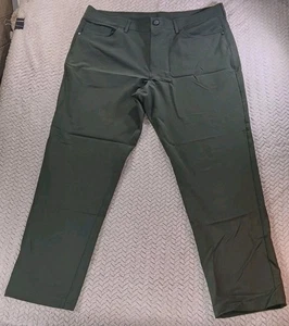 Public Rec Olive Green Dealmaker Pants Men Sz 36x30 5-Pocket Straight Leg EUC - Picture 1 of 18