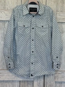 Cody James Boys Kid Long Sleeve Pearl Snap Button Down Western Rodeo Shirt Small - Picture 1 of 6