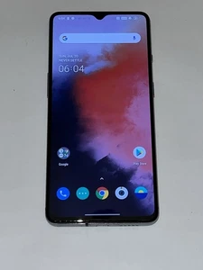 OnePlus 7T  256 Unlocked Phone Frosted Silver ** Read Description ** - Picture 1 of 5