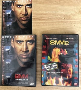 8MM (Eight Millimeter) 1 & 2 - Nicolas Cage, Joaquin Phoenix - Authentic US - Picture 1 of 15