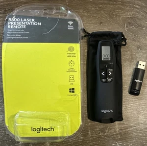 Logitech R800, Wireless Presentation Clicker Remote with Green Laser Pointer - Picture 1 of 4