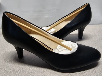 Nuevo en caja Zapatos de salón LifeStride para mujer Parigi de tacón alto sin cordones negros talla 10M * Foto 1 de 4