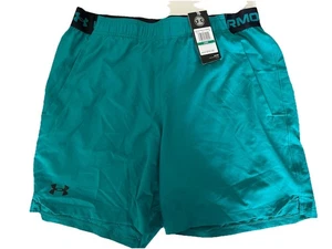 Pantalones cortos Under Armour para hombre grandes 6" Vanish tejidos UA verde azulado - Imagen 1 de 5