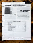 Sharp SC-4800AV Stereo Service Manual *Original*