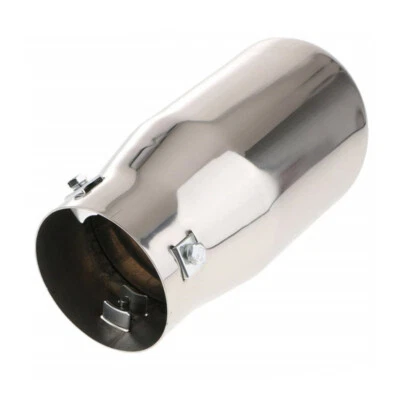 Car Exhaust Pipe Tail Throat Stainless Steel Muffler Tips Silencer Rear Tailpipe - Image 1 of 4