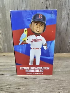 Edwin Encarnacion Cleveland Indians 7" Bobblehead con pappagallo 2018 - Foto 1 di 3