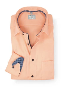 Marvelis Herren Businesshemd Langarm Non-Iron Comfort Fit,Struktur,New Kent - Picture 1 of 3