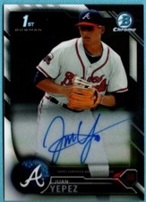 2016 Bowman Chrome Prospect Autograph Rookie Auto  Juan Yepez    CARD #CPA-JY