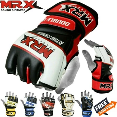 MMA Gloves Grappling Punching Bag Training Boxing Martial Arts Sparring Mitts - Image 1 of 4