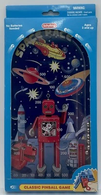 Schylling Toys Carrera Espacial Pinball Robot Cohete Nave Juego Retro Foto 1 de 4