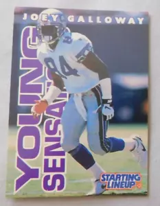 Carta calcio 1996 Starting Lineup Joey Galloway Seattle Seahawks - Foto 1 di 1