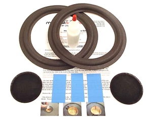 Advent Prodigy 8" Woofer Refoam Kit - Speaker Foam Repair w/ Shims & Dust Caps! - Picture 1 of 2