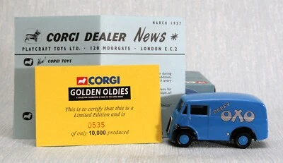 CORGI GOLDEN OLDIES 06202 1.43 MORRIS J VAN OXO EDIÇÃO LIMITADA NA CAIXA - Imagem 1 de 4