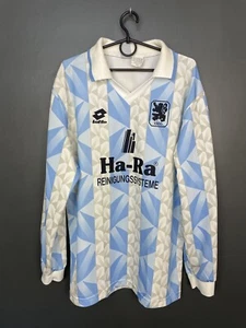 1860 MUNICH 1993/1994 HOME FOOTBALL LONG SLEEVE LOTTO VINTAGE SHIRT SIZE XXL - Picture 1 of 9