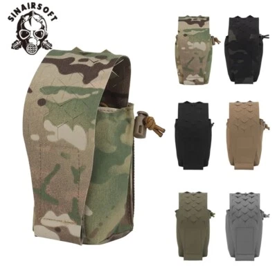 SINAIRSOFT SPUD Táctica Doble 5.56 7.62 Mag Bolsa Molle Radio Bolsa Paquete de Almacenamiento Corte Láser