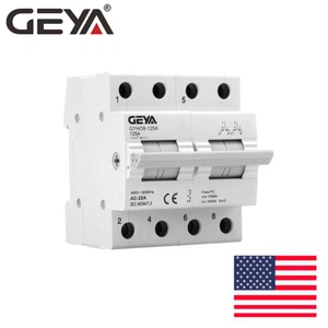 Interruptor de transferencia de cambio manual GEYA 2P 125A doble potencia rejilla y generador - Imagen 1 de 10