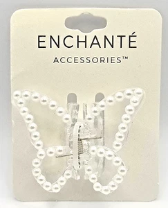 BUTTERFLY PEARL Hair Clip CLAW Clothing Accessory - Picture 1 of 2