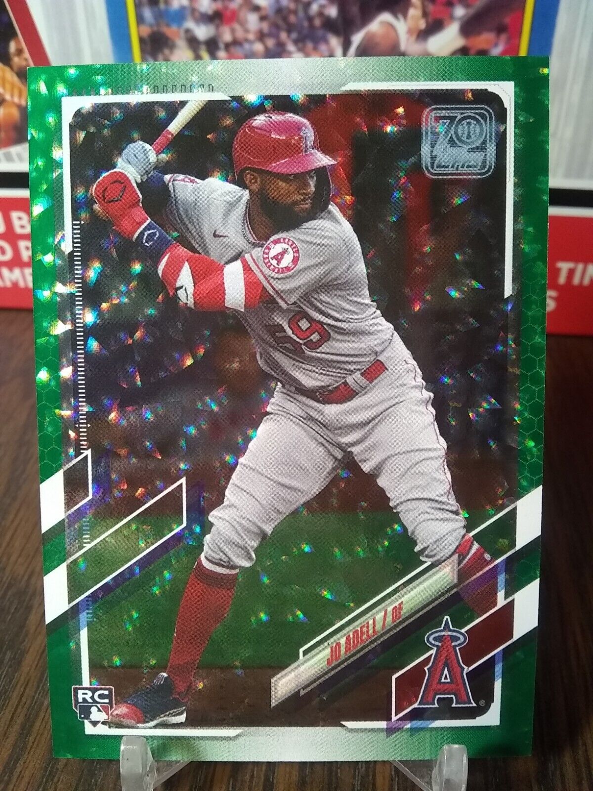 2021 Topps Series 1 Jo Adell RC #43 Rare Green Foilboard Parallel SP 347/499