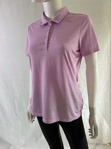 Adidas Para Mujer Top Polo Golf Algodón Manga Corta Púrpura Lila Talla M - Imagen 1 de 10