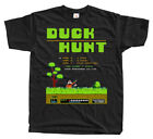 DUCK HUNT SCREEN Nes T shirt BLACK Arcade Famicom NES v