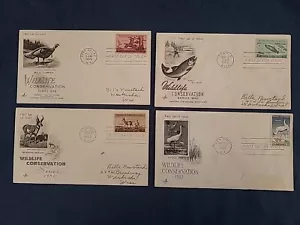 WILDLIFE CONSERVATION SERIES 1956 1957 FIRST DAY OF ISSUE! Envelopes - Picture 1 of 1