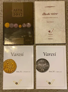 Asta VARESI + Nomisma. Italy Italian Gold Silver Coin Catalog Reference Set of 4 - Picture 1 of 1