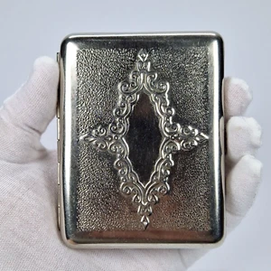 Vintage Soviet Cigarette Case Traditional Ornament Russian Folklore USSR 1980s - Picture 1 of 19