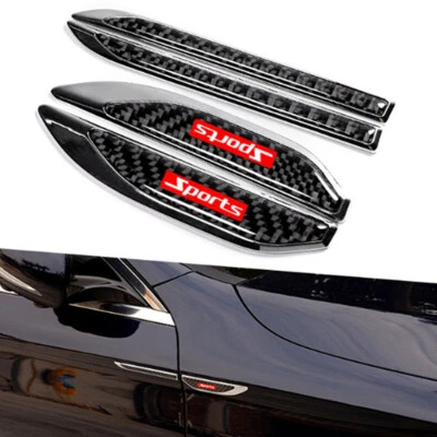 Car Door Side Fender Dagger Emblem Sticker Vent Air Wing Decal Trim Accessories - Image 1 of 4