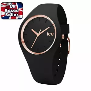 Ice Glam, Ice Watch Black Silicon & Rose Gold GL.BRG.U.S.14 Medium980 RRP£110 - Picture 1 of 12