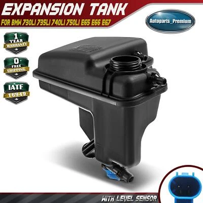 Coolant Expansion Tank w/Sensor for BMW E65 E66 745i 750i 760i 760Li 17137543003 - Image 1 of 4