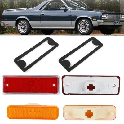 Lente de luz de marcado lateral para Chevrolet El Camino 1982-1987/para GMC Caballero Foto 1 de 4