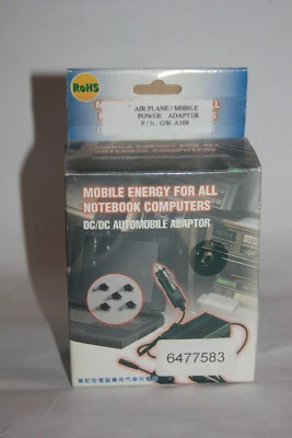 NIB Mobile Energy GW-P006VA 6.0A 90W Universal Notebook PC DC/DC Power Adaptor  - Image 1 of 4