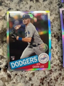 2020 TOPPS CHROME 1985 35th REFRACTOR ROOKIE CARD LA DODGERS GAVIN LUX #85TC-5 - Picture 1 of 1