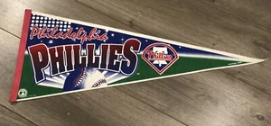 Philadelphia Phillies 1996 Vintage MLB Felt Pennant - Tag Express / Trench - Picture 1 of 6