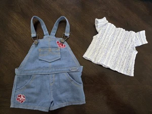 American Girl Doll BLAIRE GOTY 2019 Gardening Outfit RETIRED Overalls & Top - Picture 1 of 4