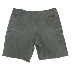 Pantalones Cortos Carhartt Carpenter Para Hombre 42 Verde Calce Original Ropa de Trabajo Grunge - Imagen 1 de 4