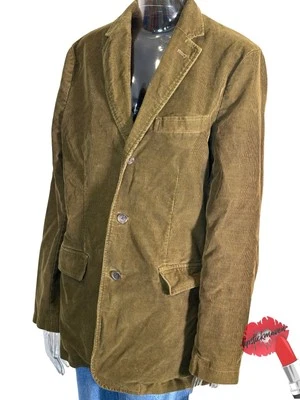 Винтажный J. Crew Blazer унисекс средний оливковый зеленый вельвет стиль 70183 осени 05 - Изображение 1 из 4