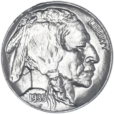 1935 (P) Buffalo Nickel GM US Coin See Pics H638 - Image 1 of 3