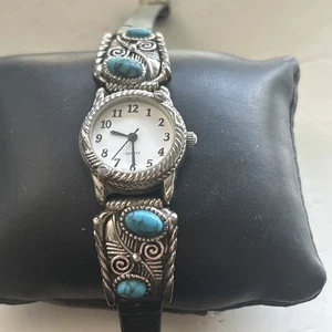 Turquoise Accented Quartz Watch - Picture 1 of 10