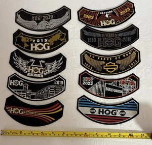 21 Stück HOG Harley Owners Group Patches 2000-2023, mit 30, 35 40 Jahre Member Patch - Bild 1 von 2