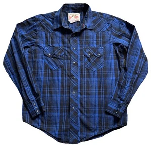 Camisa a Presión Vintage American Cowboys Choose Wrangler Western Pearl Para Hombre Mediana - Imagen 1 de 16