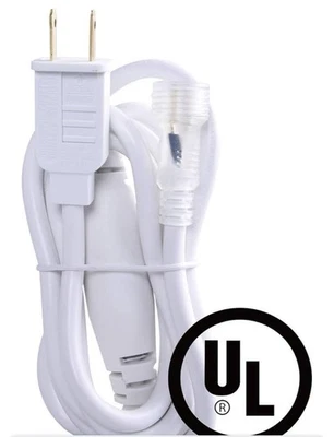 110V Power Cord Connector Line for W13mm x H6.5mm SMD5050 LED Rope Lights - Image 1 of 4